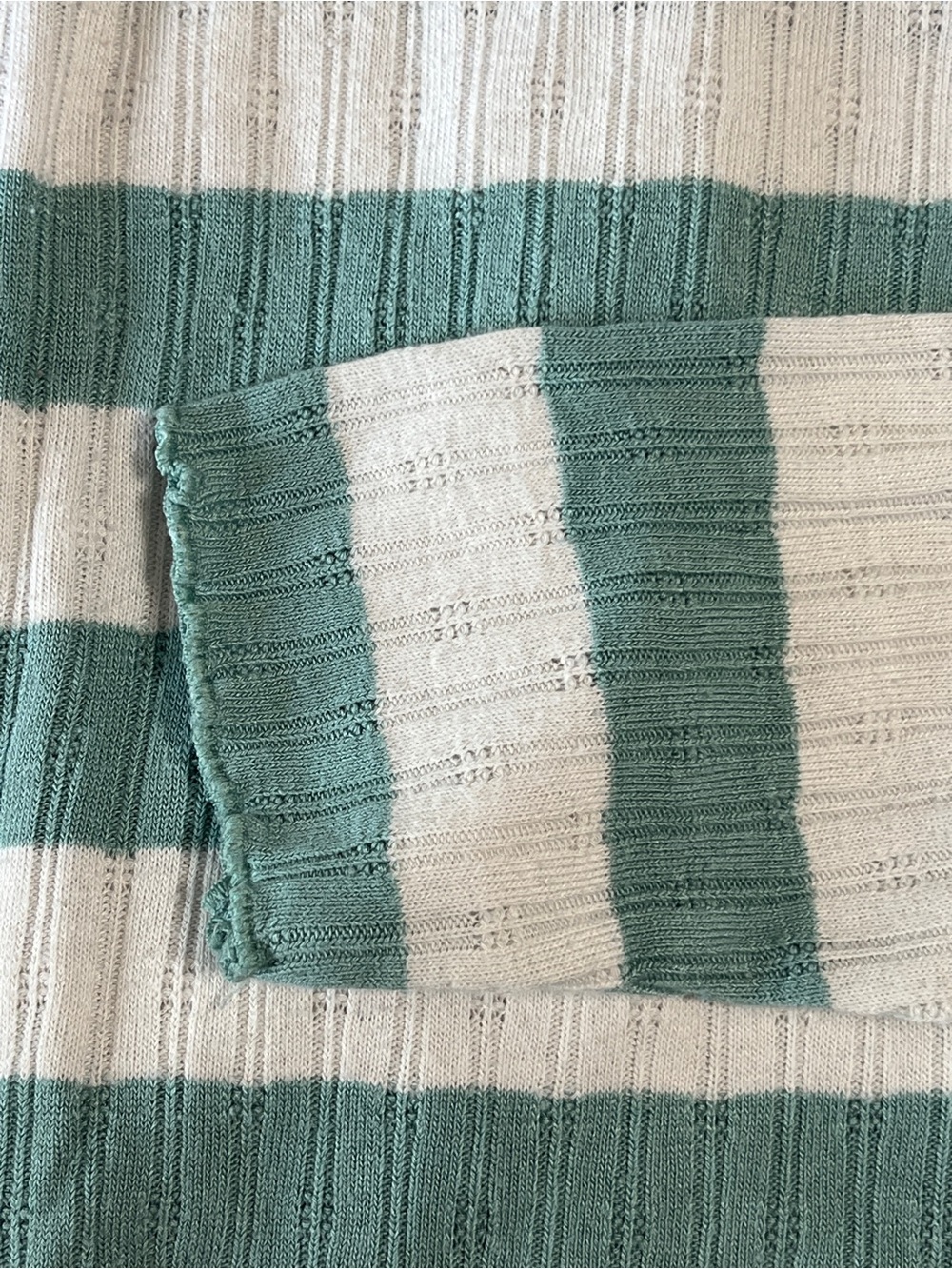 Mango Light Sage Ribbed Knit Top - Picture 6 of 14